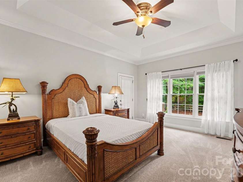 1320 Mill Race Lane, Matthews, NC 28104.  MLS# CAR4384297, YatesRealty ID 28900. Primary Bedroom