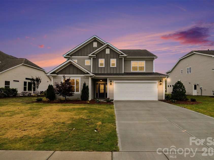 3808 Dahlia Drive, Harrisburg, NC 28075.  MLS# CAR4385206, YatesRealty ID 28902. Front Dawn