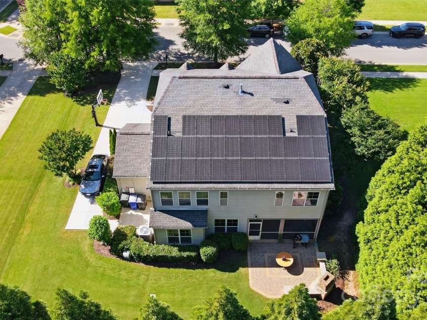 3808 Halcyon Drive, Huntersville, NC 28078.  MLS# CAR4263868, YatesRealty ID 28905. Solar Panels