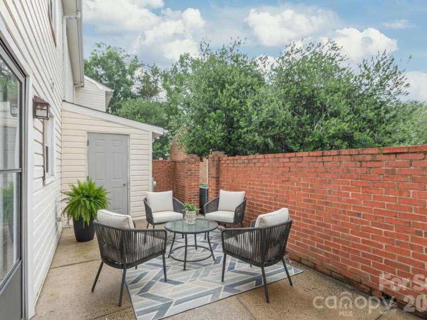 11007 Park Road, Charlotte, NC 28226.  MLS# CAR4388307, YatesRealty ID 28924. Virtually Staged Back Patio