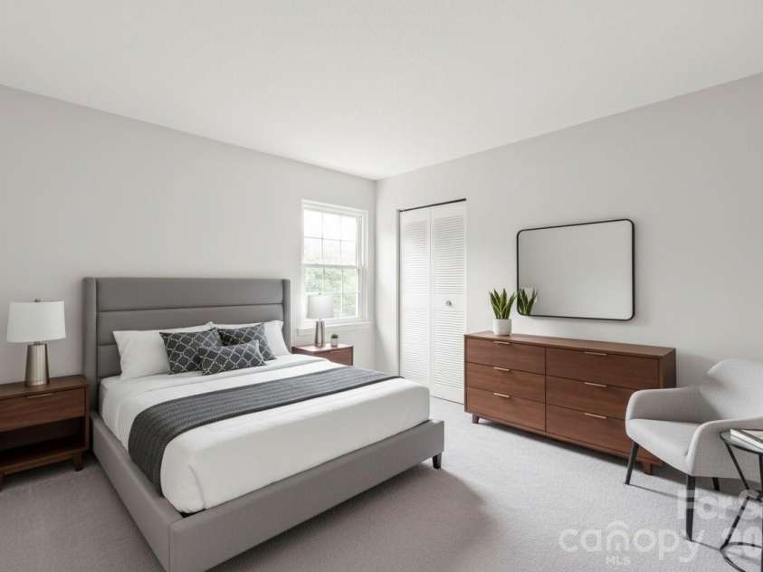11007 Park Road, Charlotte, NC 28226.  MLS# CAR4388307, YatesRealty ID 28924. Virtually Staged Secondary Bedroom