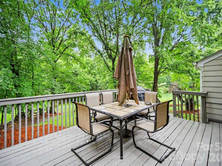 8644 Kirchenbaum Drive, Charlotte, NC 28210.  MLS# CAR4386953, YatesRealty ID 28937. Back Deck
