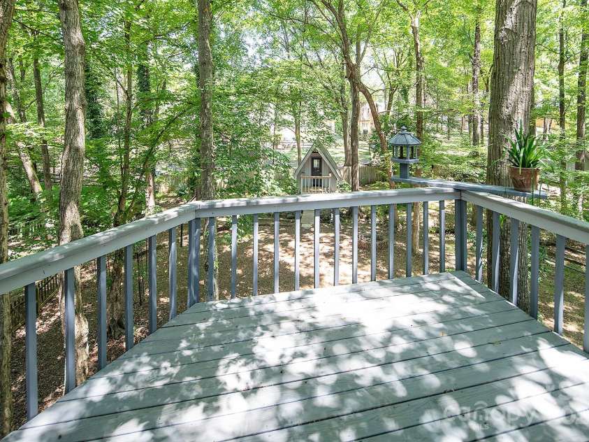 7608 Zermatt Lane, Charlotte, NC 28226.  MLS# CAR4283593, YatesRealty ID 28938. Back deck for relaxing