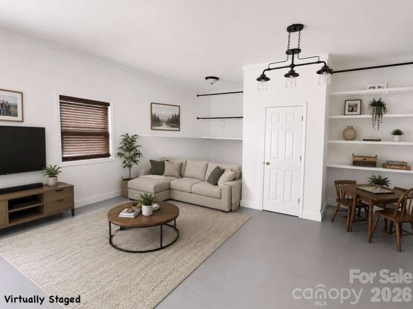 5406 Club View Drive, Concord, NC 28025.  MLS# CAR4366659, YatesRealty ID 28953. Guest house virtually staged