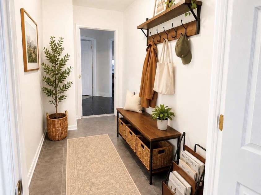 5406 Club View Drive, Concord, NC 28025.  MLS# CAR4366659, YatesRealty ID 28953. Hallway to Flex Room virtually staged