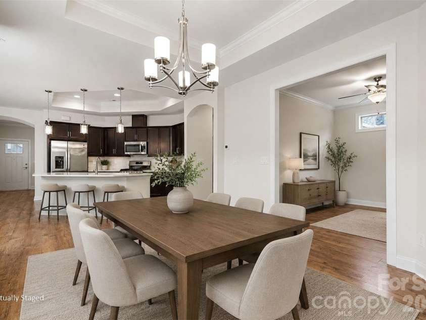1119 Millview Lane, Matthews, NC 28104.  MLS# CAR4389406, YatesRealty ID 28954. Dining Area - Virtually Staged