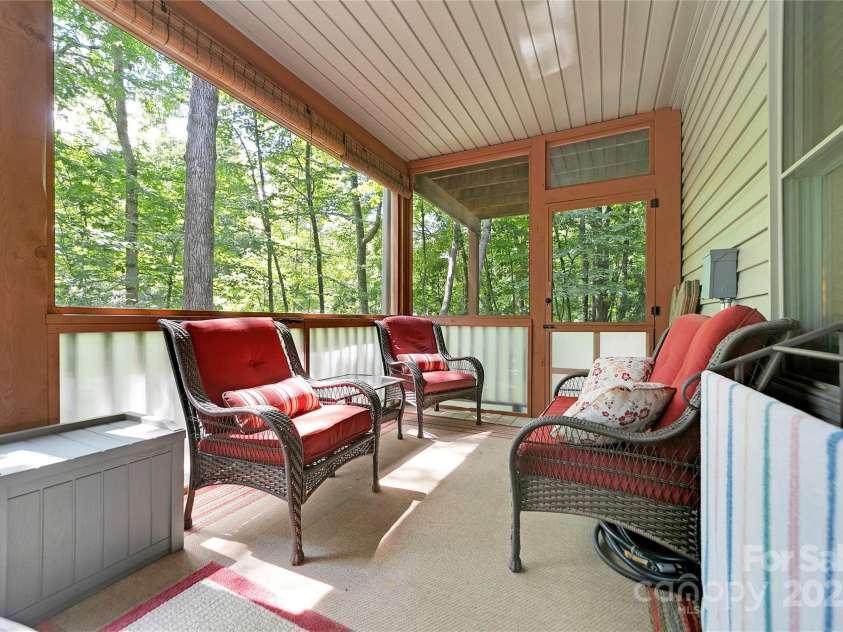 50 Duya Court, Brevard, NC 28712.  MLS# CAR4280810, YatesRealty ID 2896. Lower Level Enclosed Porch