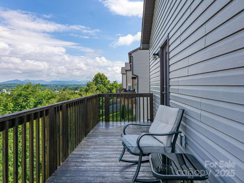 603 Cardwell Lane, Fletcher, NC 28732.  MLS# CAR4274815, YatesRealty ID 28965. Back Deck