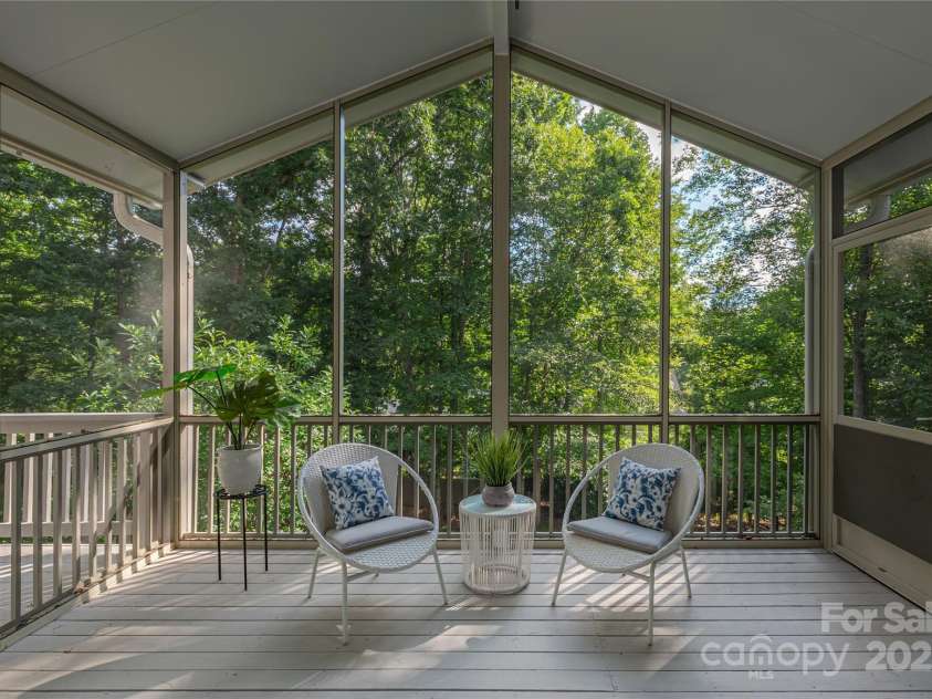 112 Mountain Drive, Biltmore Lake, NC 28715.  MLS# CAR4278930, YatesRealty ID 28972. Covered back porch