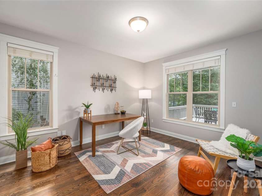 112 Mountain Drive, Biltmore Lake, NC 28715.  MLS# CAR4278930, YatesRealty ID 28972. Main level office or 5th bedroom (full bath adjacent)