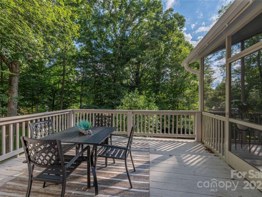 112 Mountain Drive, Biltmore Lake, NC 28715.  MLS# CAR4278930, YatesRealty ID 28972. Open back porch