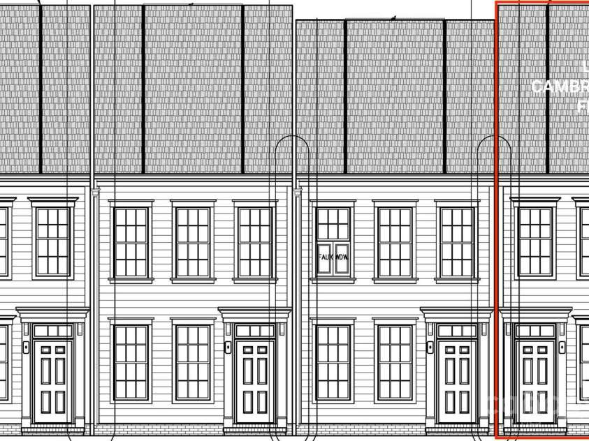 9929 Ansonborough Square, Huntersville, NC 28078.  MLS# CAR4283931, YatesRealty ID 28983. Front Elevation- Cambridge Lot 1