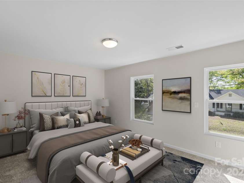 808 Carolyn Avenue, Kannapolis, NC 28083.  MLS# CAR4248601, YatesRealty ID 28987. Primary Bedroom - Virtually Staged