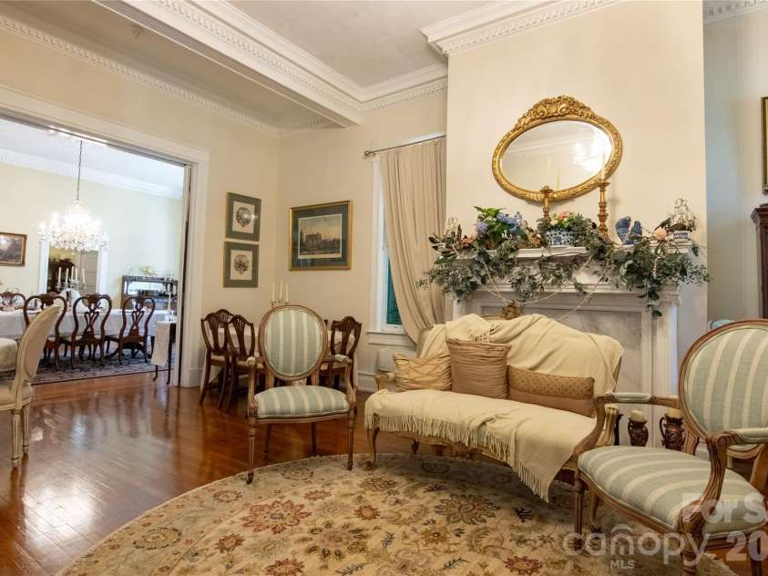 413 Washington Street, Shelby, NC 28150.  MLS# CAR4391145, YatesRealty ID 28990. Front sitting room