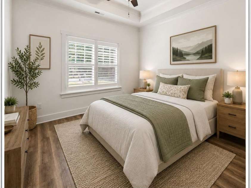 7575 Deer Track Drive, Denver, NC 28037.  MLS# CAR4391104, YatesRealty ID 29007. Guest room / bedroom 2 staged