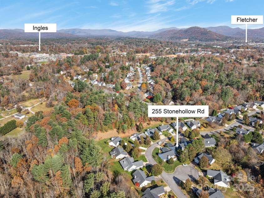 255 Stonehollow Road, Fletcher, NC 28732.  MLS# CAR4320465, YatesRealty ID 2903. Between Hendersonville Rd and Airport Rd