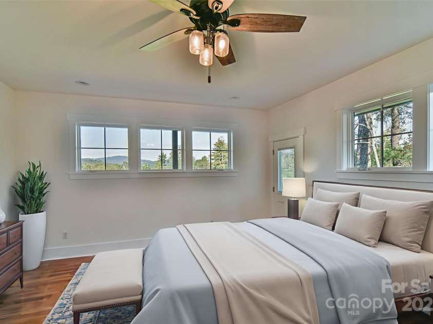 71 Crossings Circle, Fairview, NC 28730.  MLS# CAR4306682, YatesRealty ID 2903. Primary Bedroom