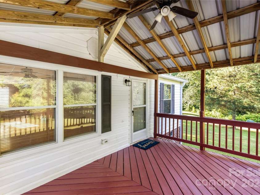7050 Woodleaf Road, Woodleaf, NC 27054.  MLS# CAR4276614, YatesRealty ID 29035. Front Porch W Ceiling /fan