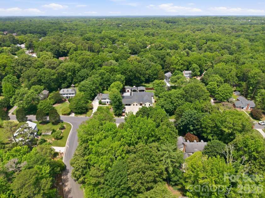 2011 Windlock Drive, Charlotte, NC 28270.  MLS# CAR4362953, YatesRealty ID 29038. Aerial2011 Windlock DrCharlotte, NC 28270