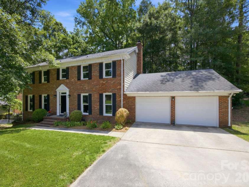 2011 Windlock Drive, Charlotte, NC 28270.  MLS# CAR4362953, YatesRealty ID 29038. Attached two car garage2011 Windlock DrCharlotte, NC 28270