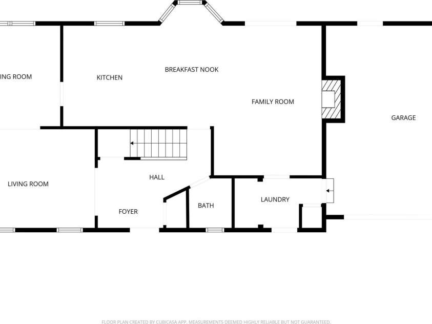 2011 Windlock Drive, Charlotte, NC 28270.  MLS# CAR4362953, YatesRealty ID 29038. Downstairs Floor Plan2011 Windlock DrCharlotte, NC 28270