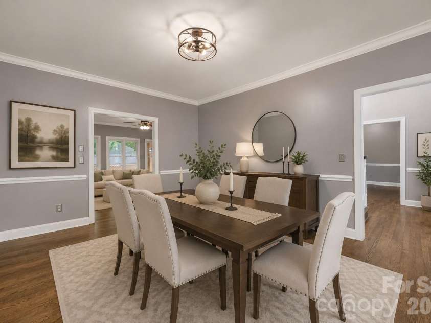 106 Mist Valley Drive, Salisbury, NC 28146.  MLS# CAR4377066, YatesRealty ID 29043. Virtual Staged Dining Room