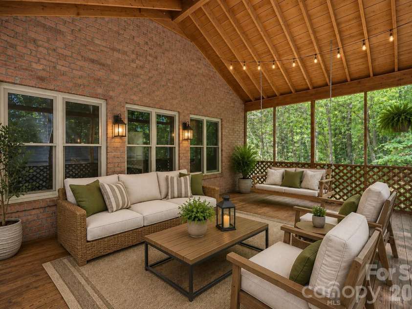 106 Mist Valley Drive, Salisbury, NC 28146.  MLS# CAR4377066, YatesRealty ID 29043. Virtual Staged Screen room