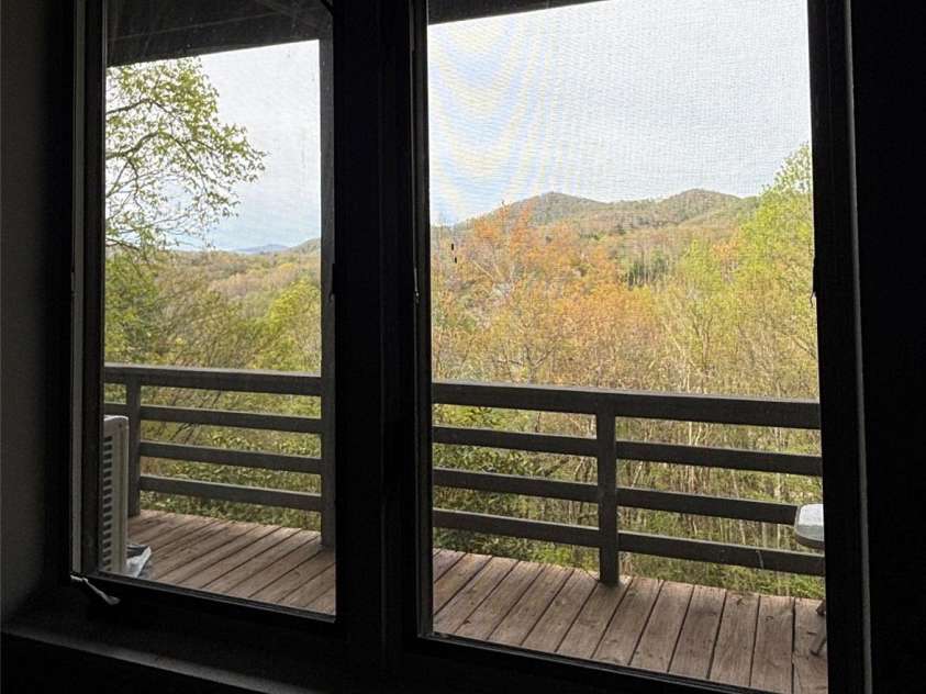 620 Glenview Road, Newland, NC 28657.  MLS# CAR4332877, YatesRealty ID 29044. View from lower level bedroom and lower deck