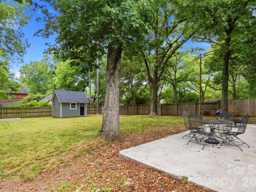 504 Talleyrand Avenue, Monroe, NC 28112.  MLS# CAR4386193, YatesRealty ID 29048. Backyard