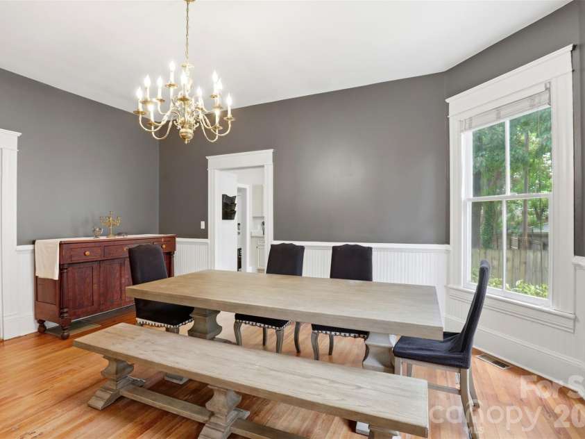 504 Talleyrand Avenue, Monroe, NC 28112.  MLS# CAR4386193, YatesRealty ID 29048. Dining Room Open to Kitchen