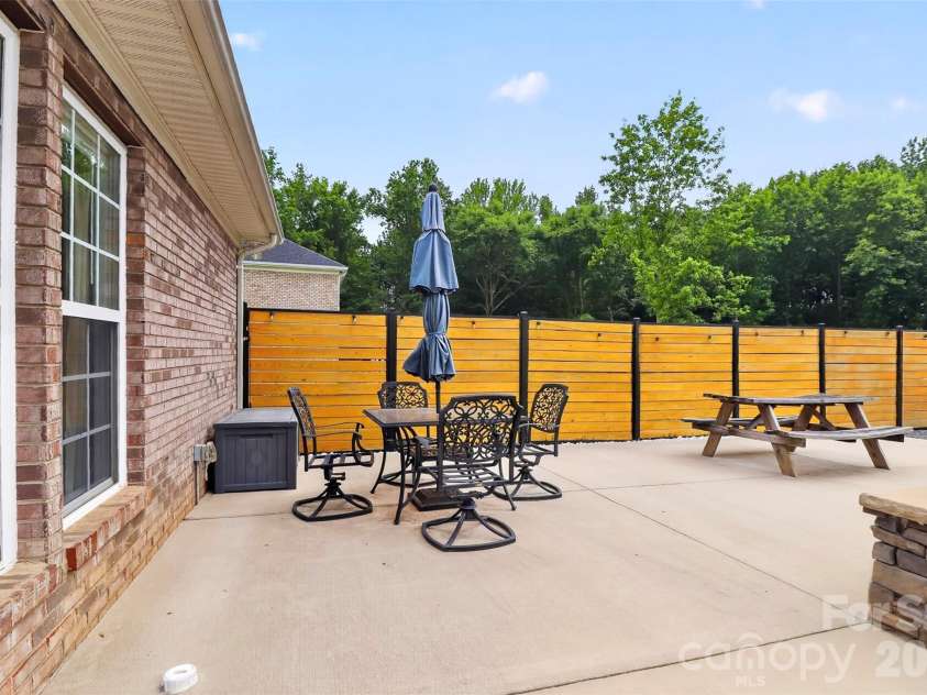 2823 Gourdvine Drive, Marshville, NC 28103.  MLS# CAR4382980, YatesRealty ID 29059. Patio Area