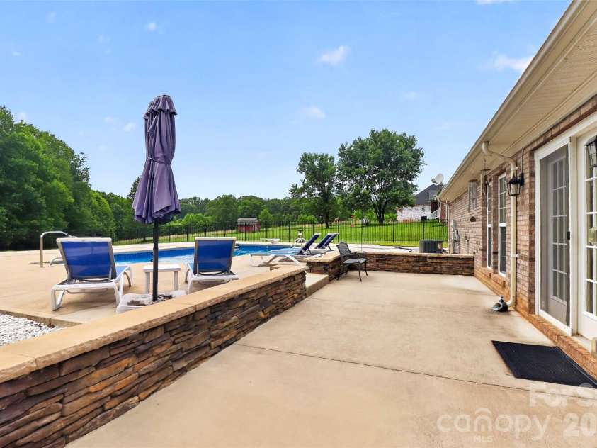 2823 Gourdvine Drive, Marshville, NC 28103.  MLS# CAR4382980, YatesRealty ID 29059. Patio Area