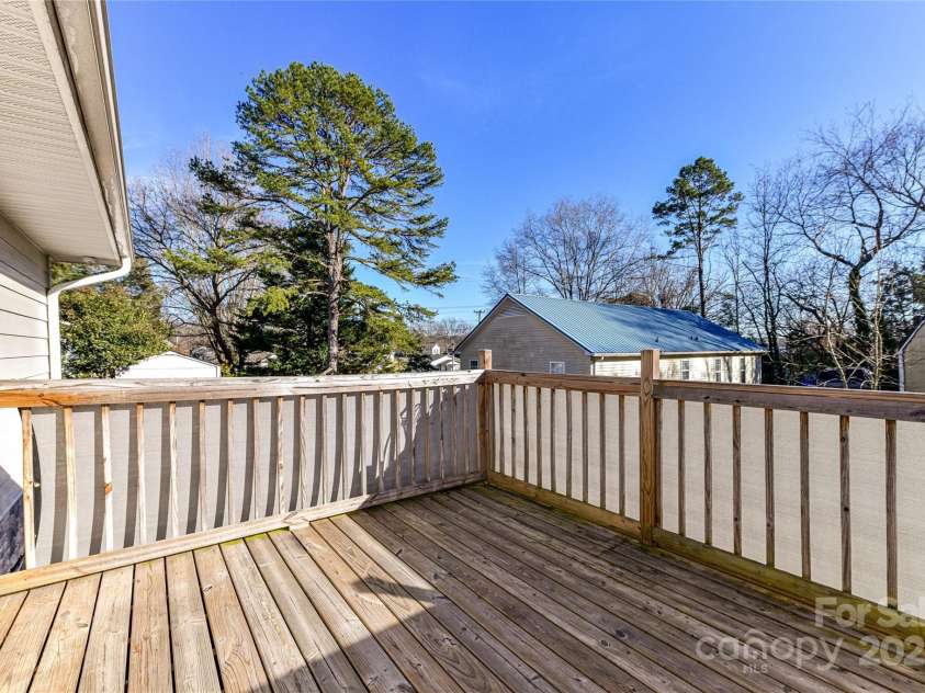 1511 Liberty Avenue, Albemarle, NC 28001.  MLS# CAR4222162, YatesRealty ID 2906. Relaxing Rear Deck