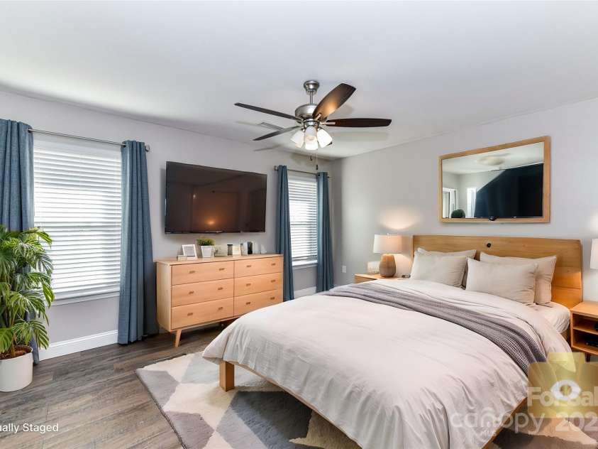 1511 Liberty Avenue, Albemarle, NC 28001.  MLS# CAR4222162, YatesRealty ID 2906. Virtually Staged Primary Bedroom