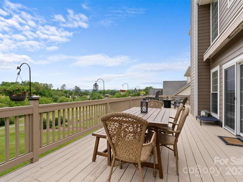 230 Fairway Falls Road, Mills River, NC 28759.  MLS# CAR4256641, YatesRealty ID 29061. Amazing view of the golf course from the back deck!