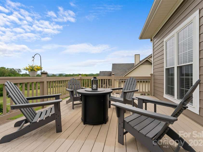 230 Fairway Falls Road, Mills River, NC 28759.  MLS# CAR4256641, YatesRealty ID 29061. Perfect for evenings around the firepit!