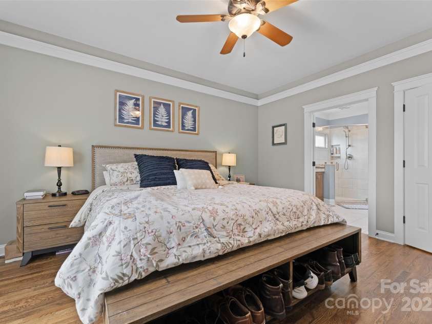 230 Fairway Falls Road, Mills River, NC 28759.  MLS# CAR4256641, YatesRealty ID 29061. Primary Bedroom on Main Level of Home