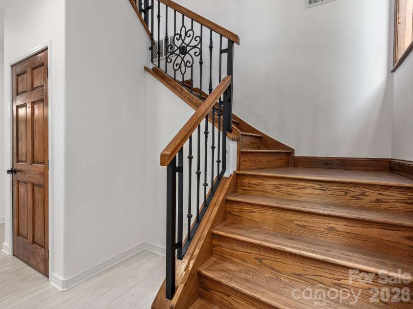 248 Wisdom Cove Road, Flat Rock, NC 28731.  MLS# CAR4357941, YatesRealty ID 29067. Stair access to upper level.
