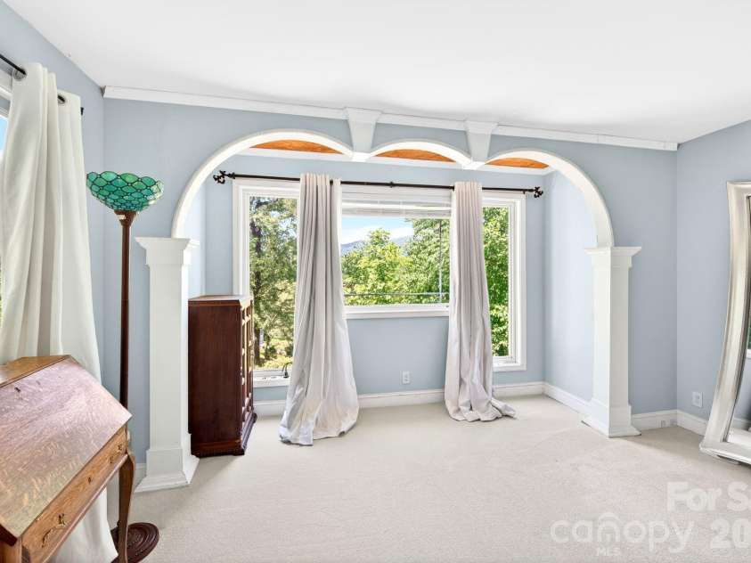 43 Charles Marlowe Drive, Fairview, NC 28730.  MLS# CAR4385183, YatesRealty ID 29070. Light and privacy