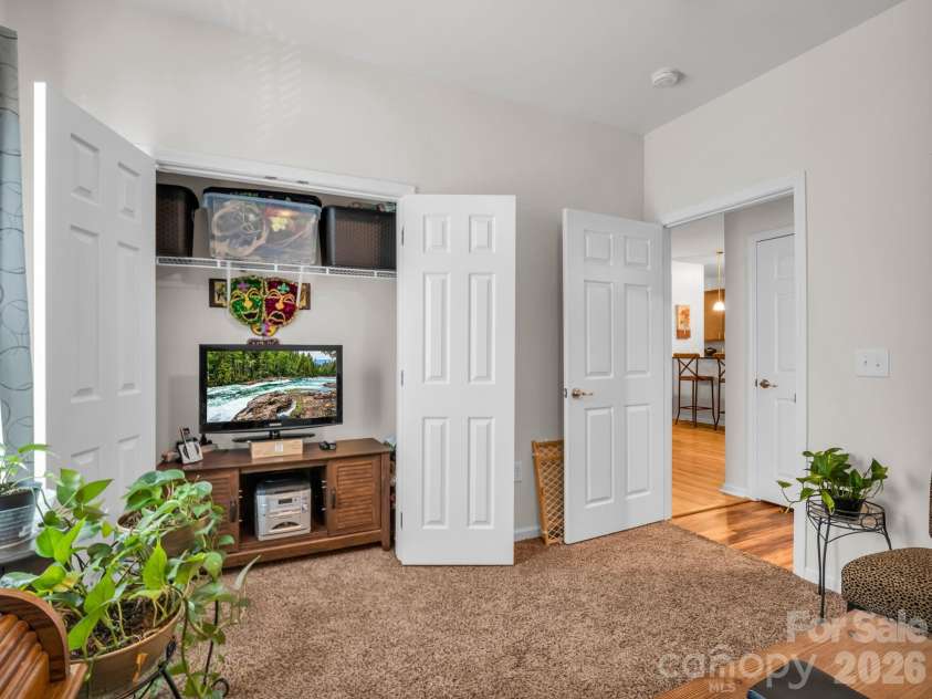91 Brickton Village Circle, Fletcher, NC 28732.  MLS# CAR4370320, YatesRealty ID 29077. Repurposing 3rd BR to a den