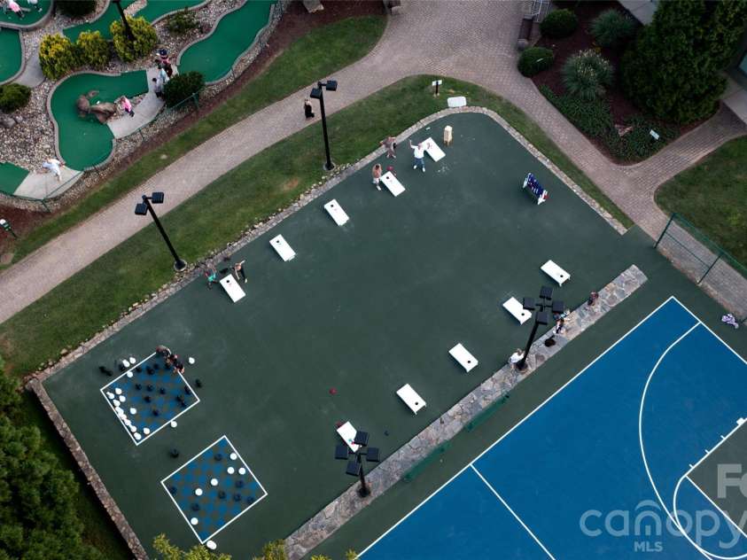 147 Lake Drive, Lake Lure, NC 28746.  MLS# CAR4385694, YatesRealty ID 29092. Game courts