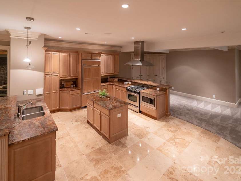 305 Mallard Drive, New London, NC 28127.  MLS# CAR4278141, YatesRealty ID 29094. Second/Basement Full kitchen connected to main kitchen by a dumbwaiter