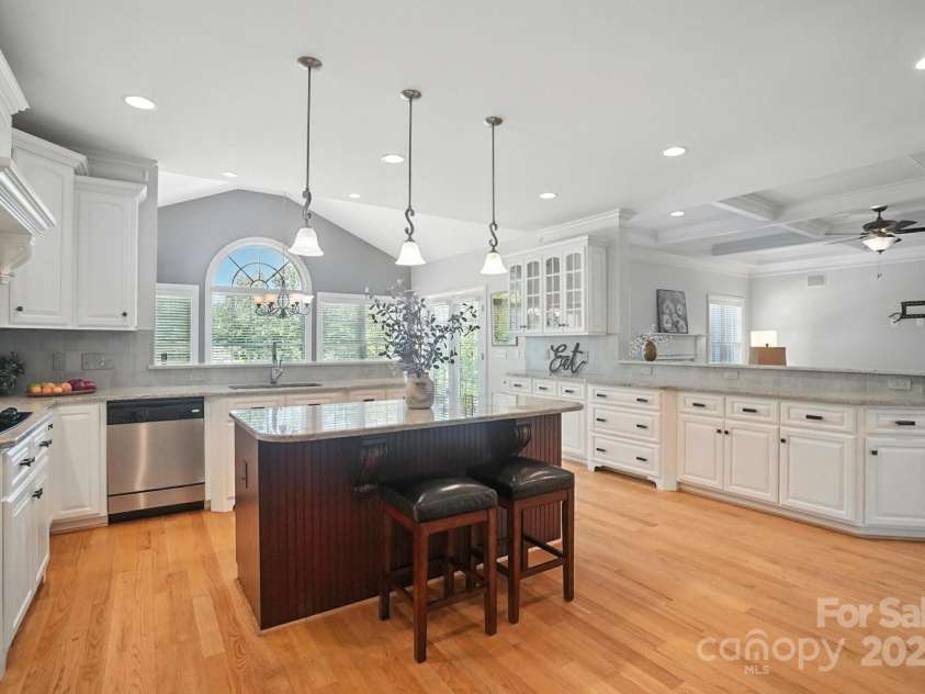 3864 French Fields Lane, Harrisburg, NC 28075.  MLS# CAR4280108, YatesRealty ID 29095. Island with Breakfast Bar