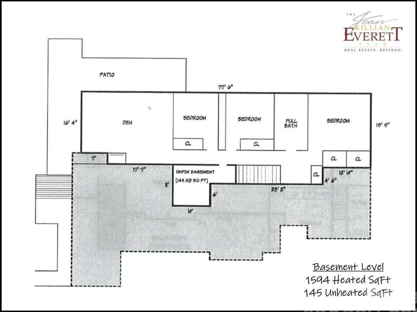1811 5th Street, Hickory, NC 28601.  MLS# CAR4387269, YatesRealty ID 29097. Floor Plan Basement