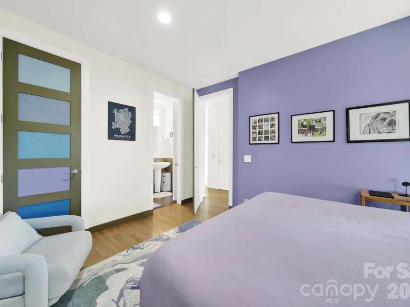 1930 Scott Avenue, Charlotte, NC 28203.  MLS# CAR4367127, YatesRealty ID 29105. Additional guest bedroom with private en-suite access.