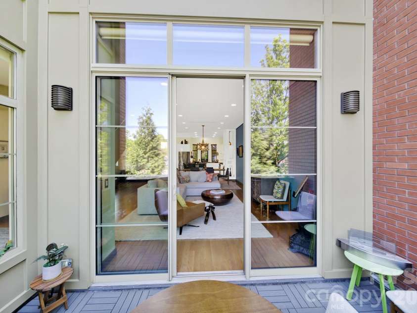 1930 Scott Avenue, Charlotte, NC 28203.  MLS# CAR4367127, YatesRealty ID 29105. Covered main-level balcony.