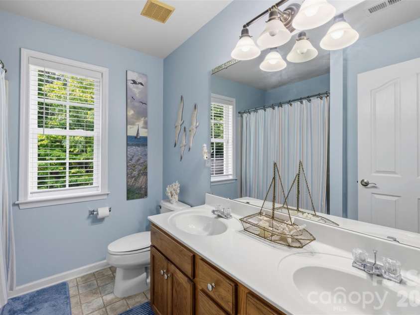7453 Mountain Ridge Drive, Stanley, NC 28164.  MLS# CAR4382061, YatesRealty ID 29109. Spare Bath upstairs