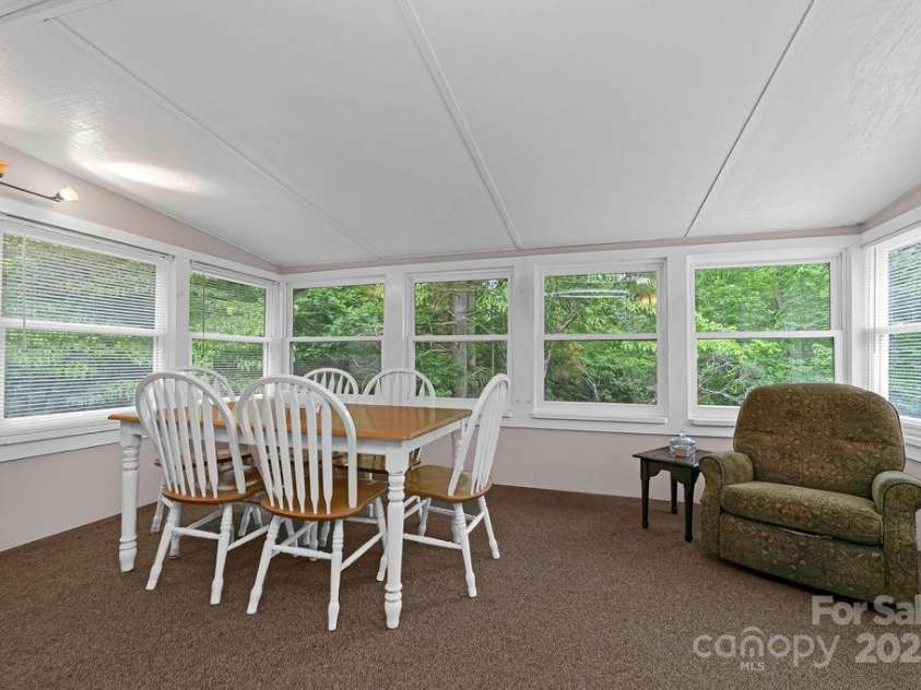 94 Sweetwater Lane, Pisgah Forest, NC 28768.  MLS# CAR4124609, YatesRealty ID 2911. Sunroom