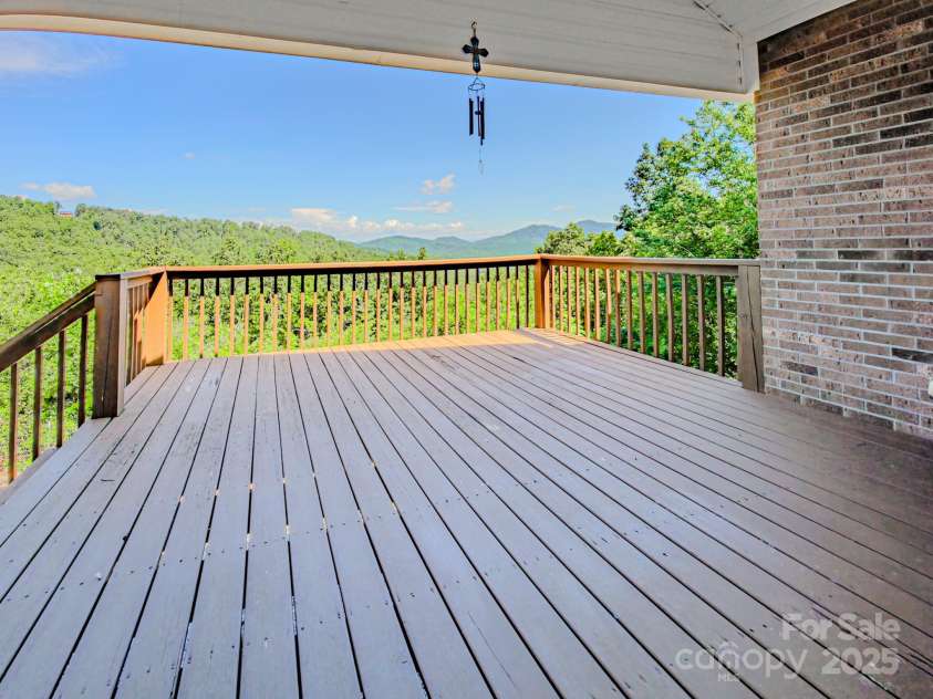 485 Mountain Lookout Drive, Bostic, NC 28018.  MLS# CAR4286310, YatesRealty ID 29110. Back Deck with view