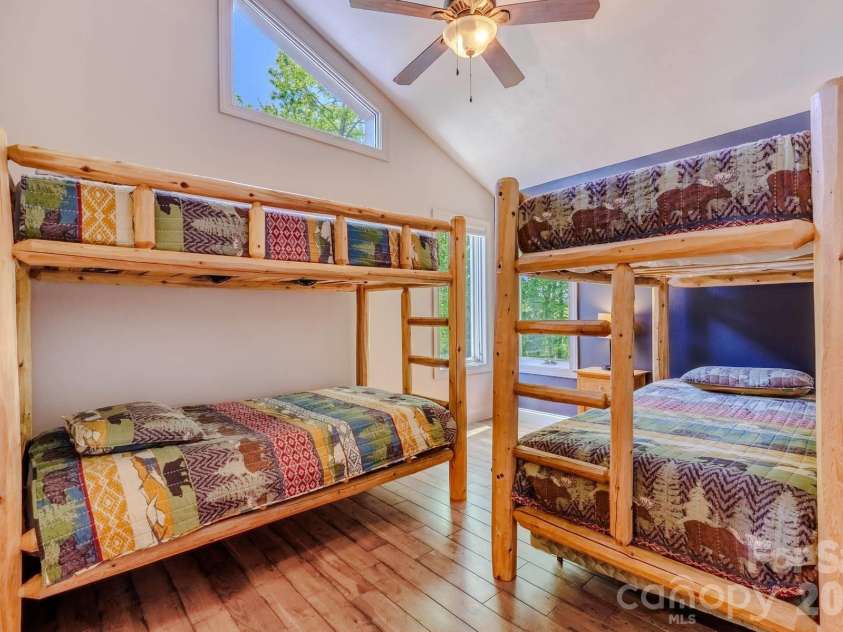 860 Butternut Ridge, Bryson City, NC 28713.  MLS# CAR4380751, YatesRealty ID 29112. Bunk Room